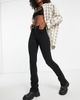Only Tall Only Tall high waisted flared jeans in black - 4