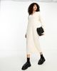 Only Tall Only Tall knitted v neck maxi dress in cream-White - 4