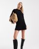 Only Tall ONLY Tall mini knit skater dress in black - 1