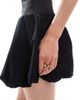 Only Tall ONLY Tall open back bubble hem mini dress in black - 3