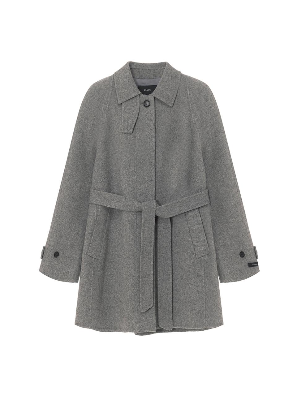 on&on Collar Mid Length Handmade Coat NEW4WH910_6G