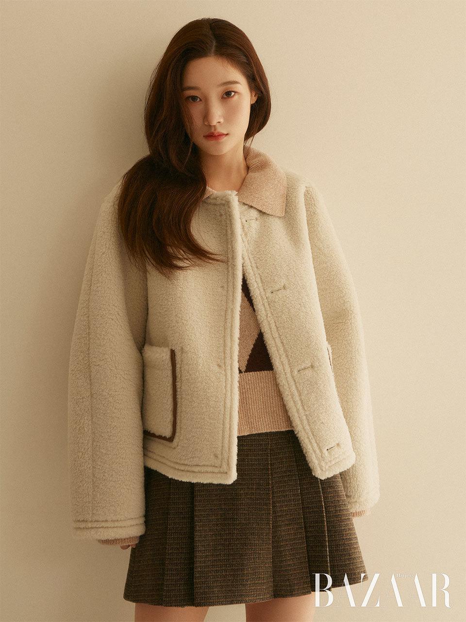 on&on Coloring Accentuated Suede Coat NEM3XMA40
