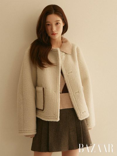 on&on Coloring Accentuated Suede Coat NEM3XMA40