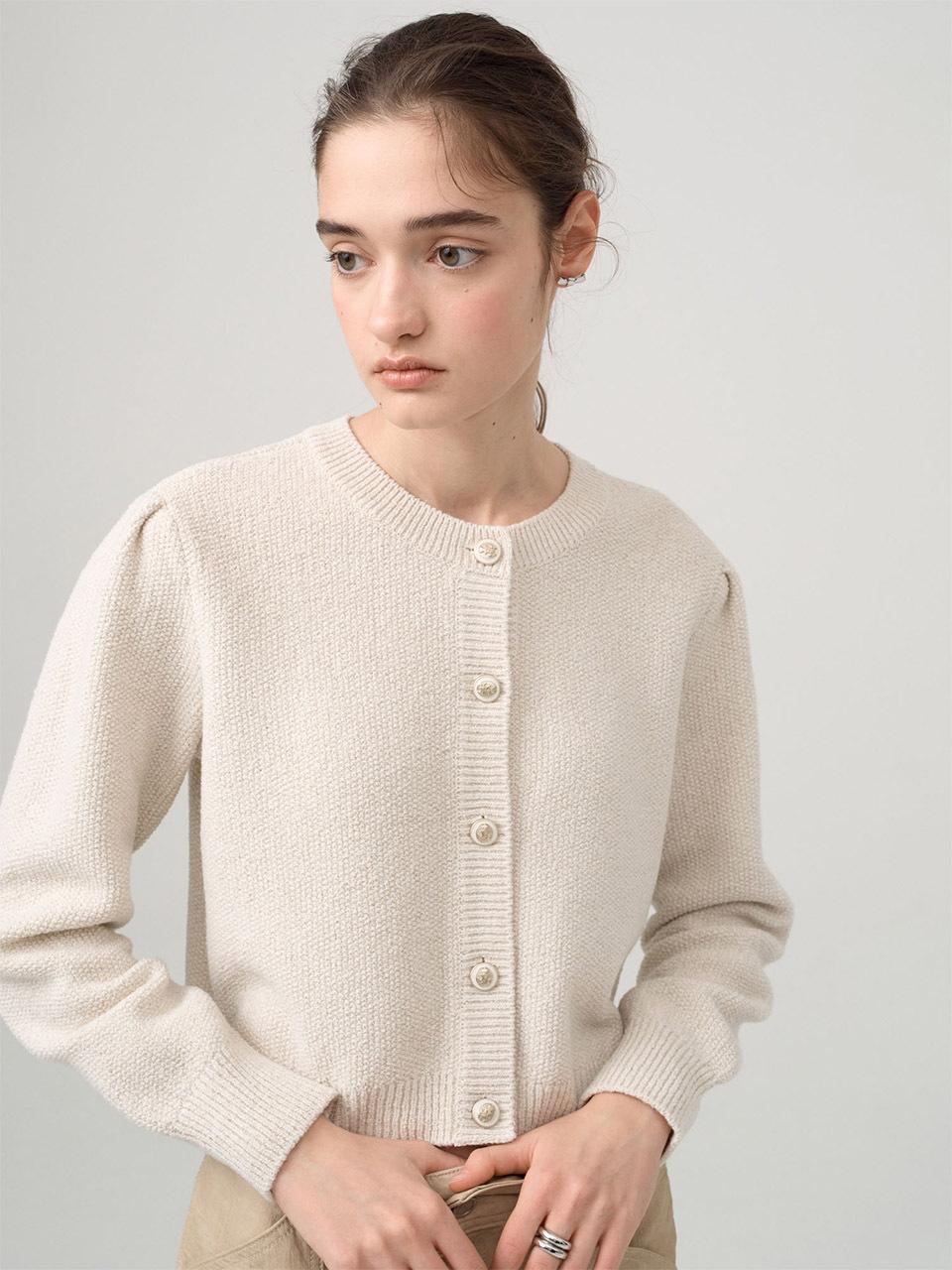 on&on Cotton Boucle Cardigan