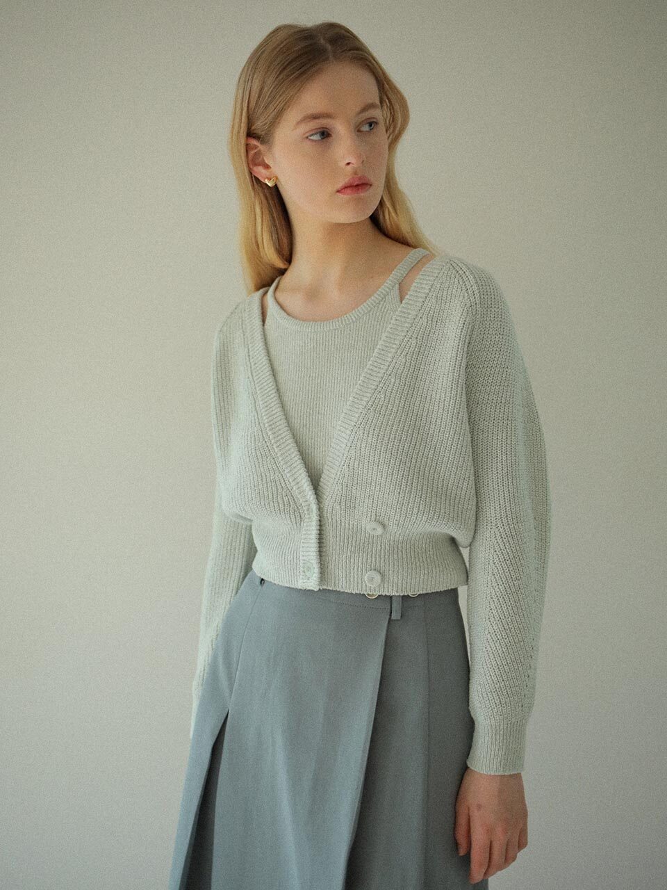 on&on Halterneck Wrap Cardigan