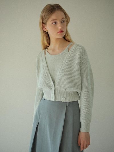 on&on Halterneck Wrap Cardigan