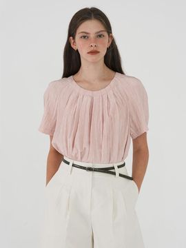 on&on Neck Tuck Detail Blouse