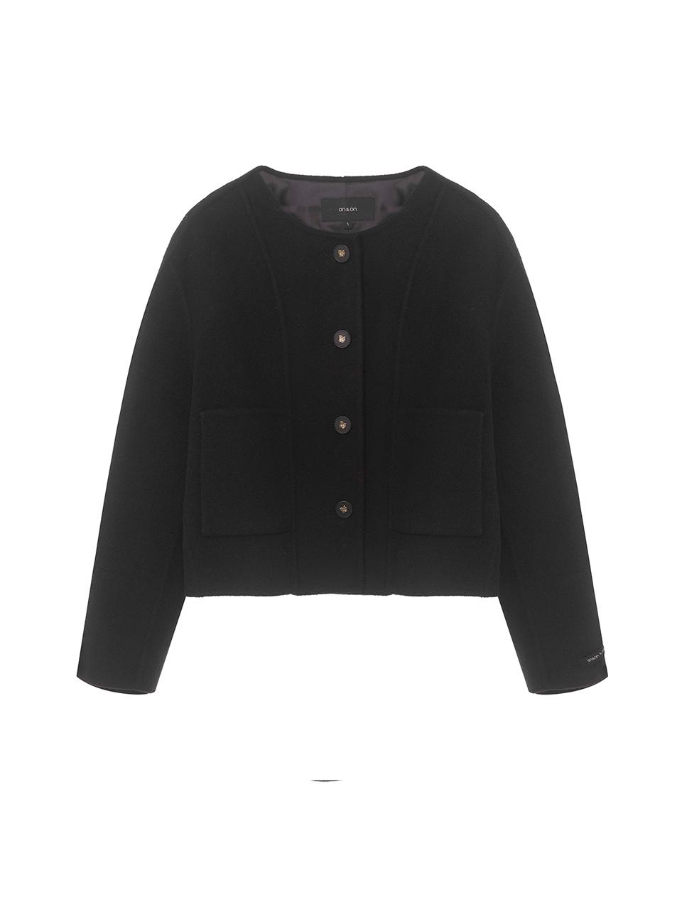 on&on Round Neck Handmade Wool Jacket NEW4WJ913_10