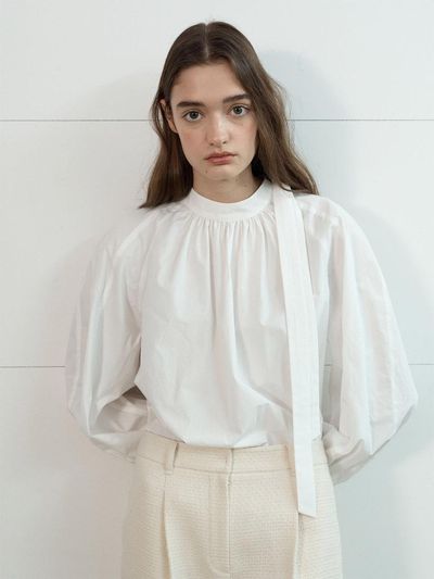 on&on Shirring Detail Volume Blouse