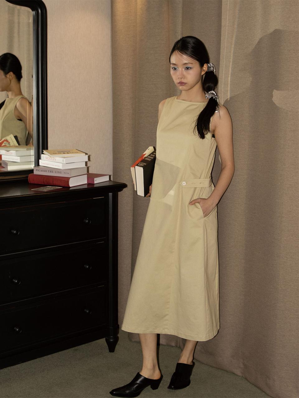 ONSKA Backless Long Dress_Beige