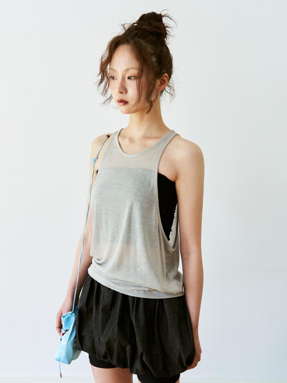 ONSKA Beads Sleeveless_Beige