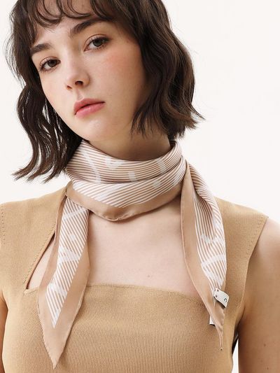 ONSZ Stripes Logo Diamond Silk Scarf