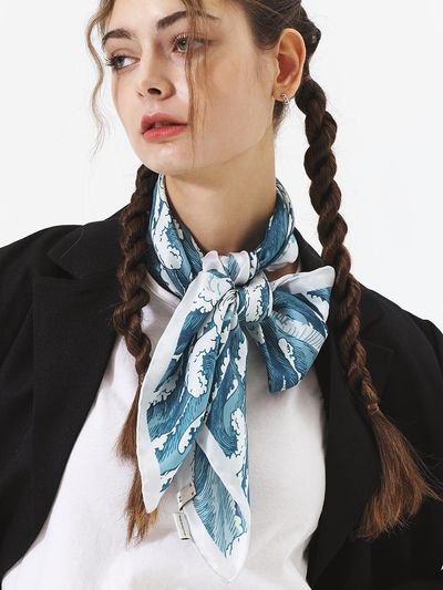 ONSZ Wave Hive Silk Scarf