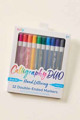 OOLY Calligraphy Duo Double-Ended Markers, Set of 12