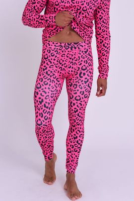 OOSC OOSC Baselayer Pant - Hotel California Pink Leopard Men's