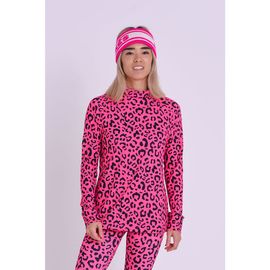 OOSC OOSC Baselayer Top - Hotel California Pink Leopard Women's