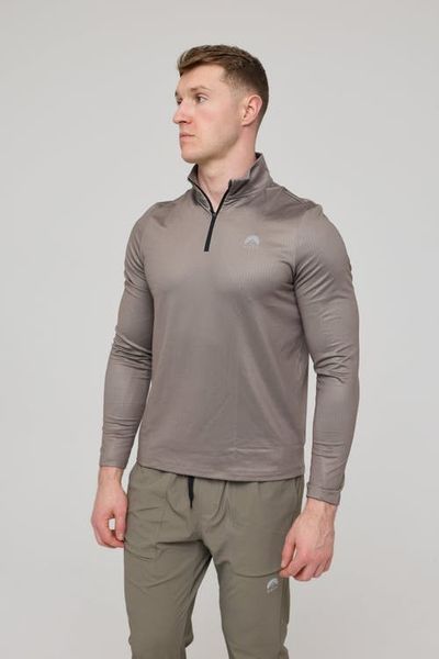 OOSC OOSC Elite Activewear 1/4 Zip Top - Khaki 