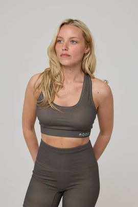 OOSC OOSC High Support Elite Crossback Sports Bra - Khaki 