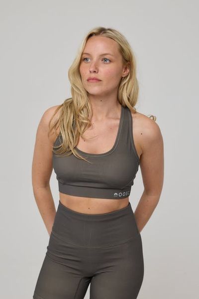 OOSC OOSC High Support Elite Crossback Sports Bra - Khaki 