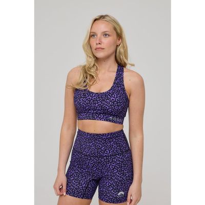 OOSC OOSC High Support Elite Crossback Sports Bra - Purple Leopard 