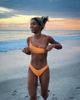 OOSC OOSC Tangerine Squeeze Cold Shoulder Bikini Top - 5
