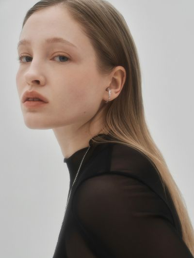 OOV Egg 02 Ear Cuff_Silver