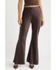 Open Edit Open Edit Bias Satin Low Rise Flare Pants - 1