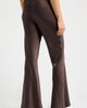 Open Edit Open Edit Bias Satin Low Rise Flare Pants - 3