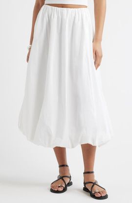 Open Edit Open Edit Bubble Midi Skirt