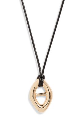 Open Edit Open Edit Convex Slider Cord Pendant Necklace