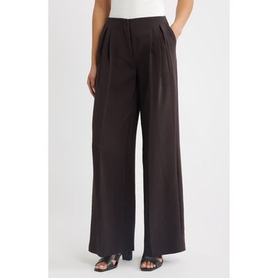 Open Edit Open Edit Curator Crepe Pleated Trousers