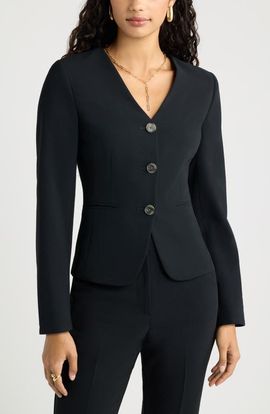Open Edit Open Edit Curator V Neck Blazer