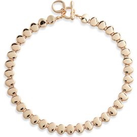 Open Edit Open Edit Domed Metal Collar Necklace