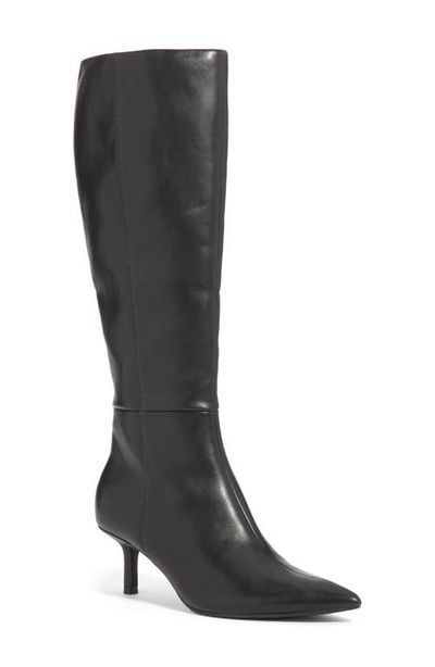 Open Edit Open Edit Elara Pointed Toe Knee High Boot