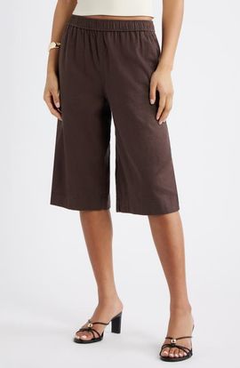 Open Edit Open Edit Elastic Waist Culottes
