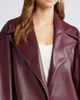Open Edit Open Edit Faux Leather Trench Coat - 5