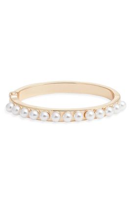 Open Edit Open Edit Faux Pearl Orb Bangle