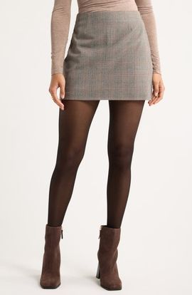 Open Edit Open Edit Heritage Plaid Miniskirt