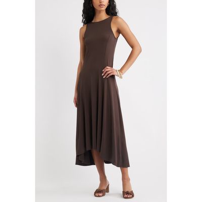 Open Edit Open Edit High-Low Sleeveless Midi Dress