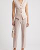 Open Edit Open Edit Icon Twill High Waist Cigarette Pants - 2