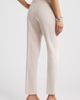 Open Edit Open Edit Icon Twill High Waist Cigarette Pants - 3