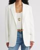 Open Edit Open Edit Icon Twill Relaxed Blazer - 1
