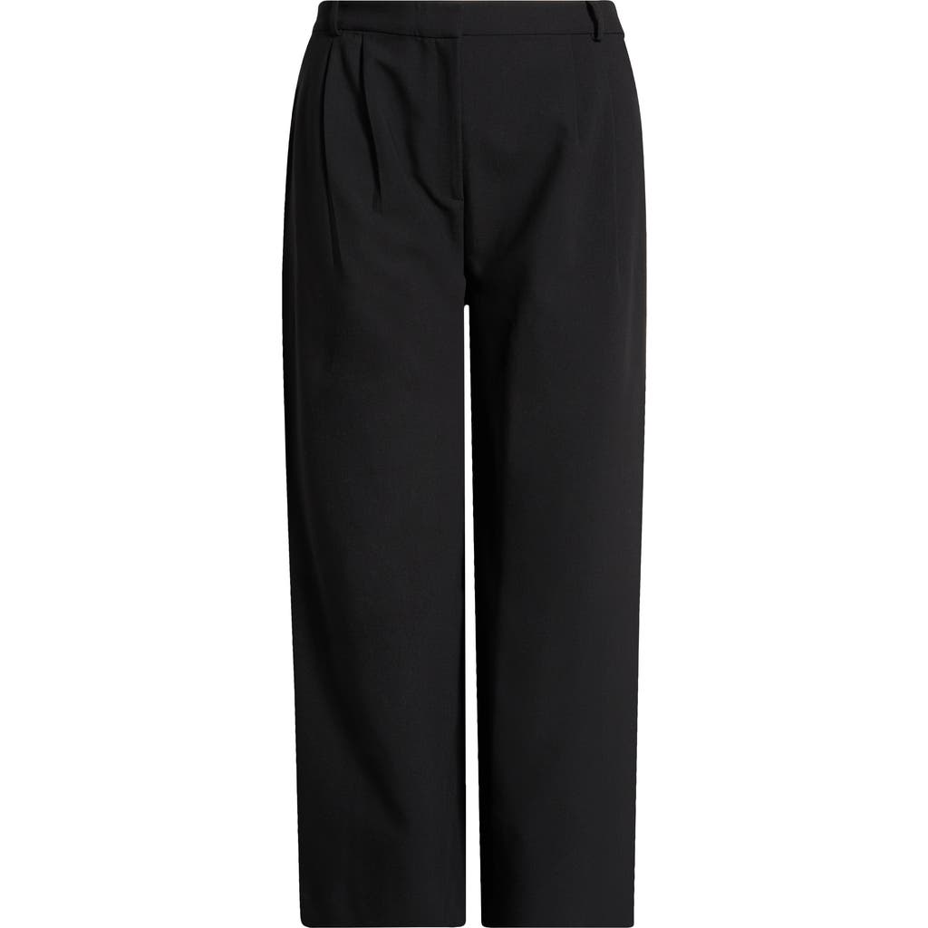 Open Edit Open Edit Icon Wide Leg Pleated Trousers