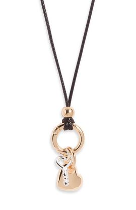Open Edit Open Edit Key to My Heart Cord Necklace