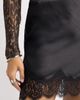 Open Edit Open Edit Lace Trim Satin Miniskirt - 5