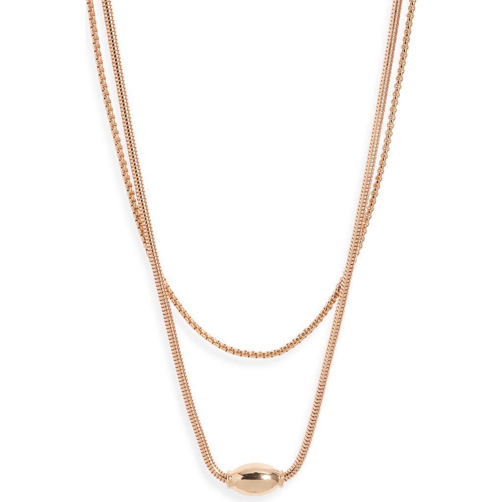Open Edit Open Edit Orb Layered Chain Necklace