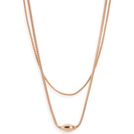 Open Edit Open Edit Orb Layered Chain Necklace