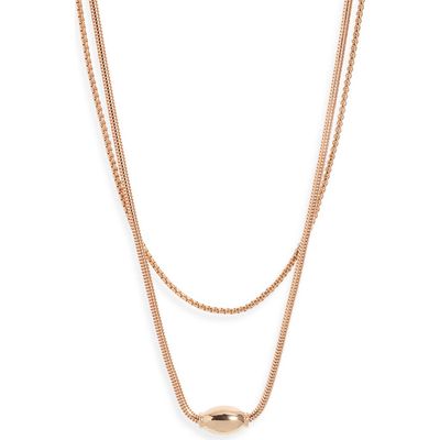 Open Edit Open Edit Orb Layered Chain Necklace