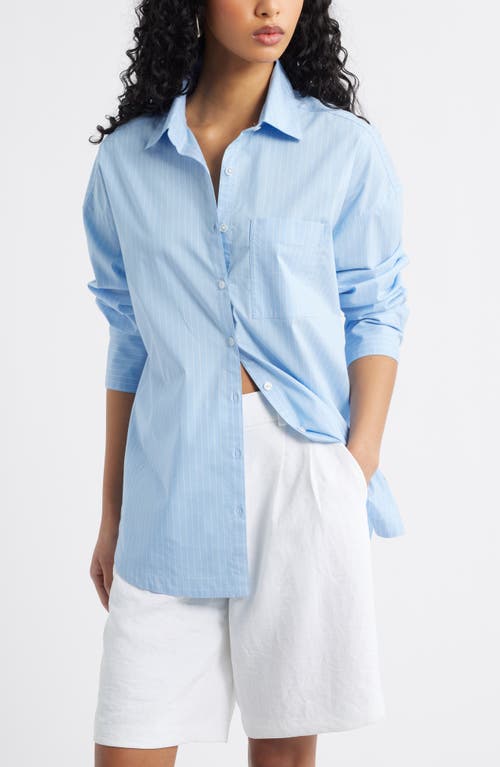 Open Edit Open Edit Oversize Poplin Button-Up Shirt