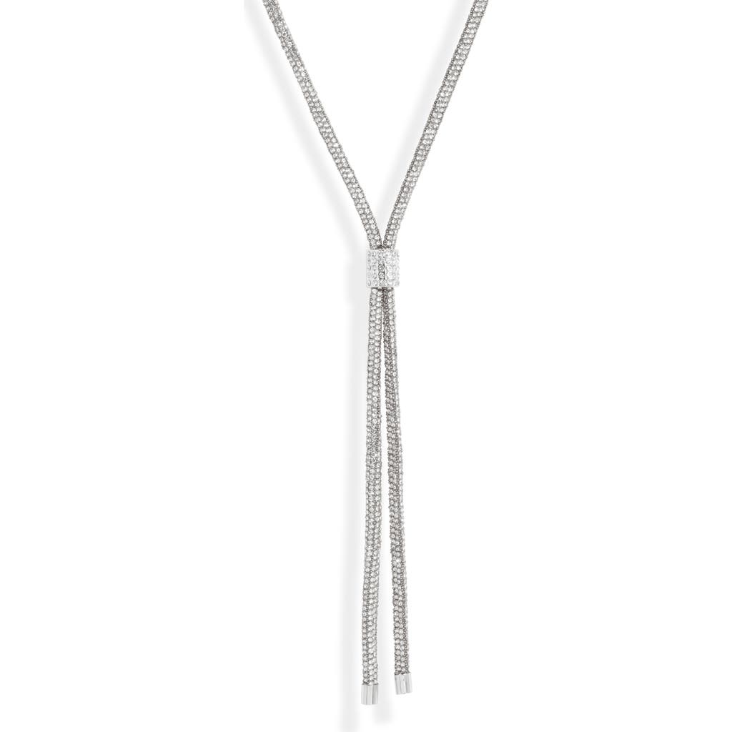 Open Edit Open Edit Pavé Crystal Y-Necklace